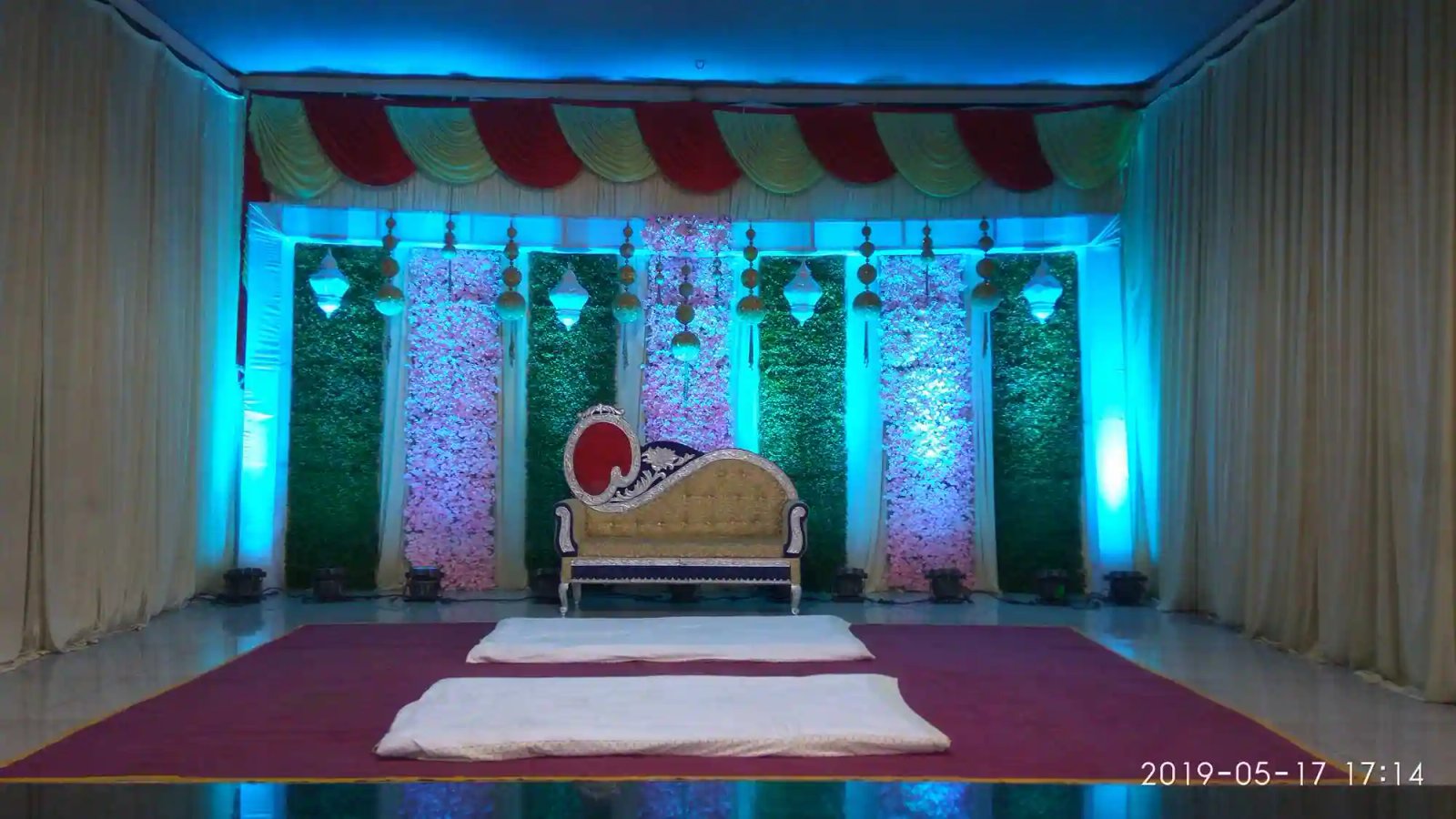 Decorated chairs and tables
