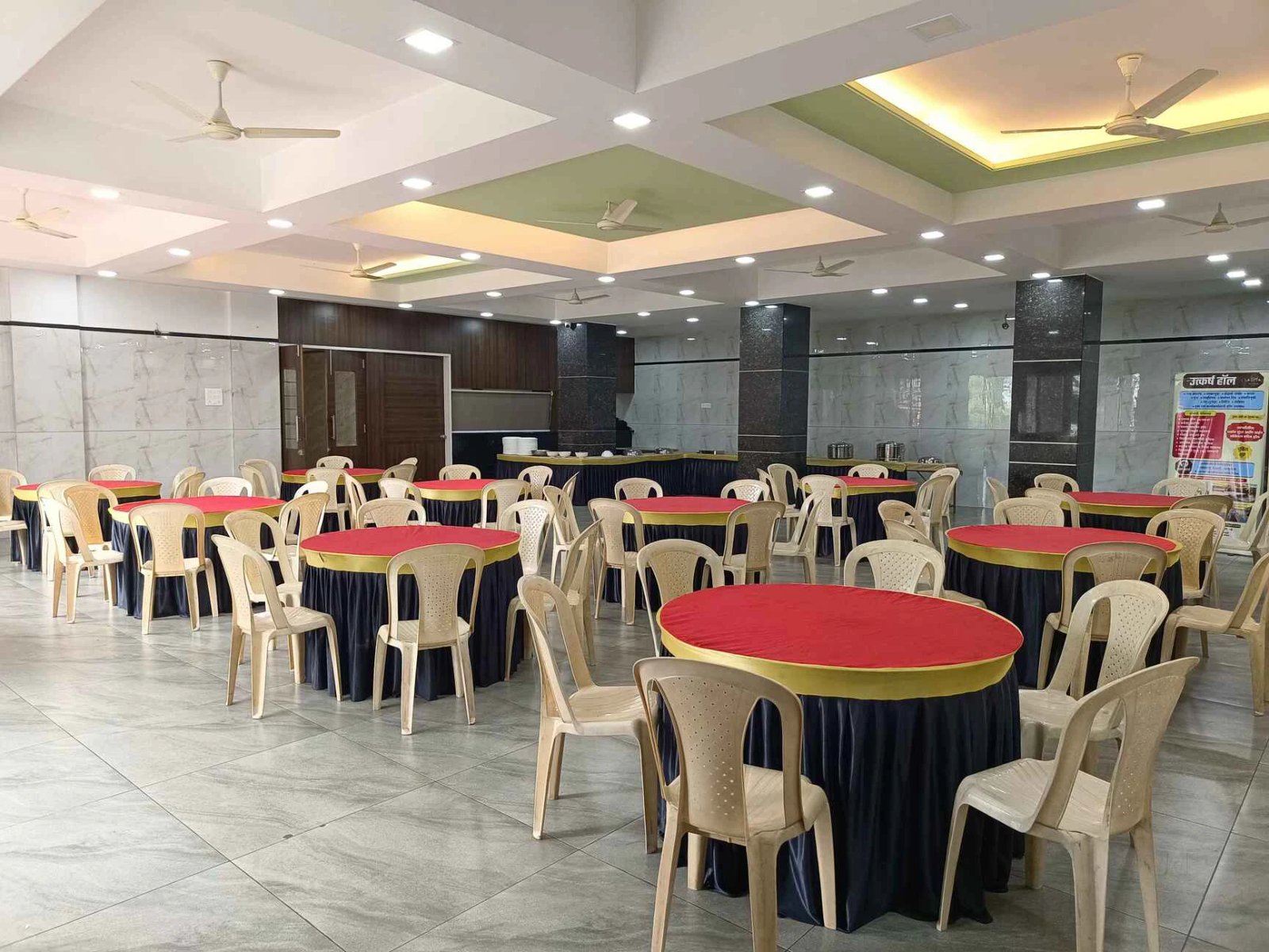 Banquet catering arrangement